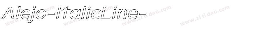 Alejo-ItalicLine字体转换