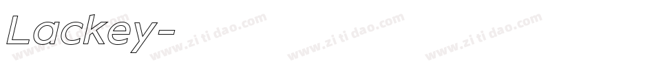 Lackey字体转换