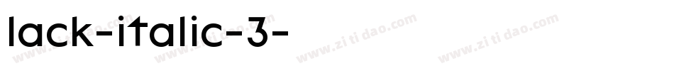 lack-italic-3字体转换