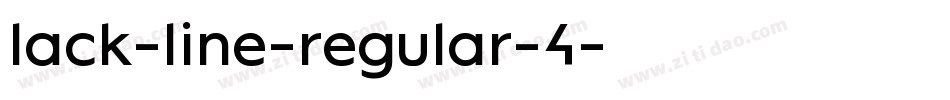 lack-line-regular-4字体转换