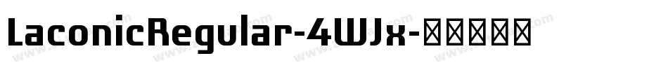 LaconicRegular-4WJx字体转换