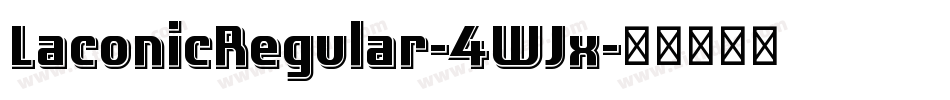 LaconicRegular-4WJx字体转换