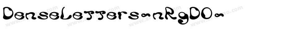 DenseLetters-nRgDO字体转换