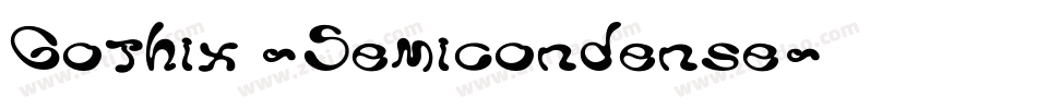 Gothix2-Semicondense字体转换