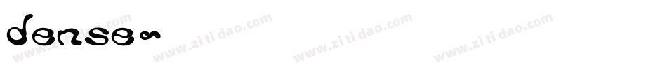 dense字体转换