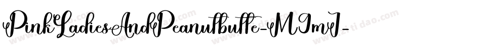PinkLadiesAndPeanutbutte-M9mJ字体转换