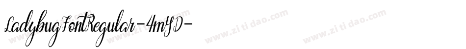 LadybugFontRegular-4mYD字体转换