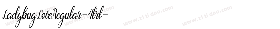 LadybugLoveRegular-4lrl字体转换