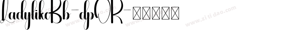 LadylikeBb-dpOR字体转换