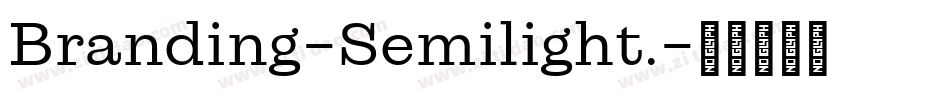 Branding-Semilight.字体转换