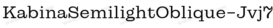 KabinaSemilightOblique-Jvj7字体转换