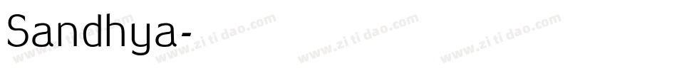 Sandhya字体转换