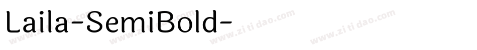 Laila-SemiBold字体转换