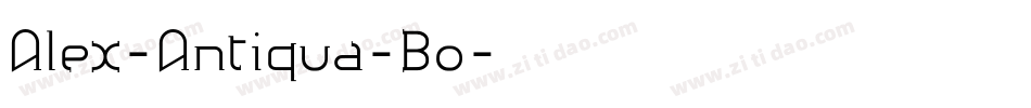 Alex-Antiqua-Bo字体转换