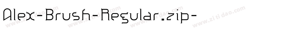 Alex-Brush-Regular.zip字体转换