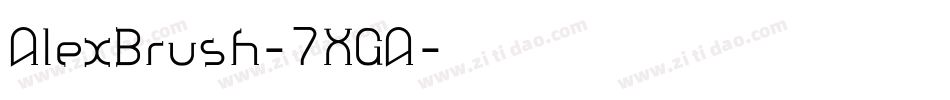 AlexBrush-7XGA字体转换