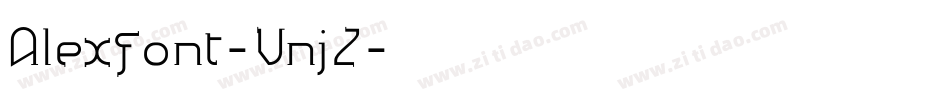 Alexfont-VnjZ字体转换