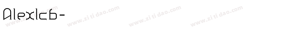 Alexlcb字体转换