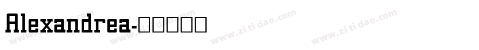 Alexandrea字体转换