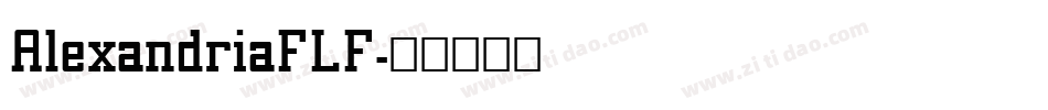 AlexandriaFLF字体转换