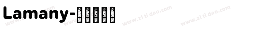 Lamany字体转换