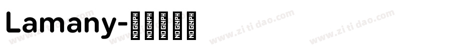 Lamany字体转换