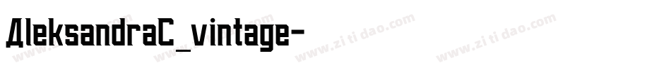 AleksandraC_vintage字体转换