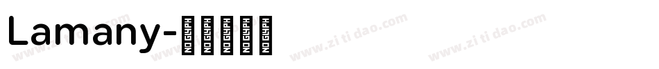 Lamany字体转换