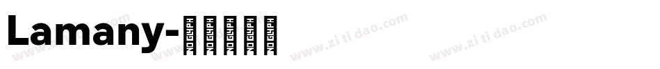 Lamany字体转换