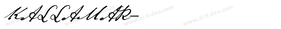 KALLAMAR字体转换