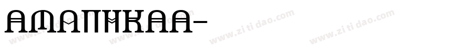 AMERIKAA字体转换