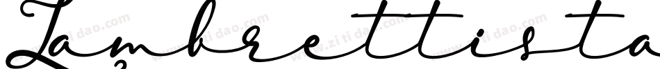 Lambrettista字体转换