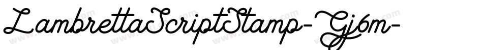 LambrettaScriptStamp-Gj6m字体转换