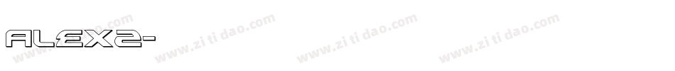 ALEX2字体转换
