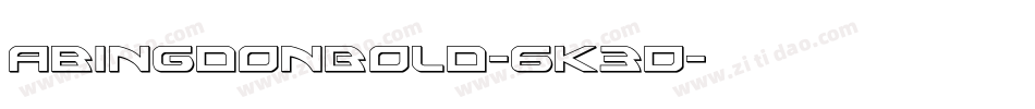 AbingdonBold-6K3D字体转换