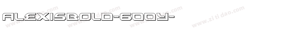 AlexisBold-600Y字体转换