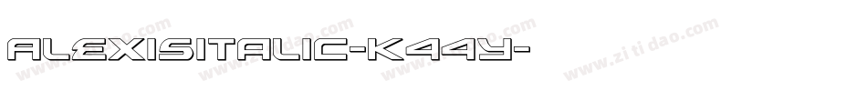 AlexisItalic-K44y字体转换