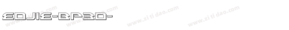 Edjie-BP3d字体转换