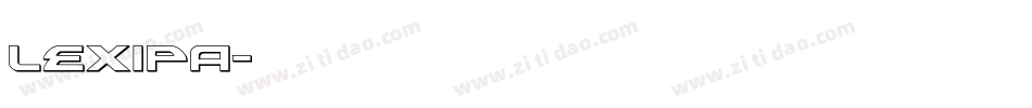 Lexipa字体转换