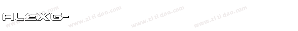 alexg字体转换