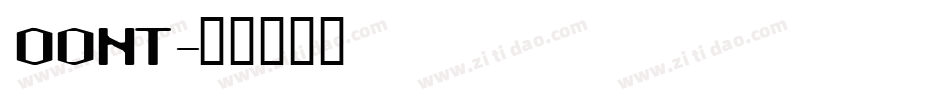 ODNT字体转换