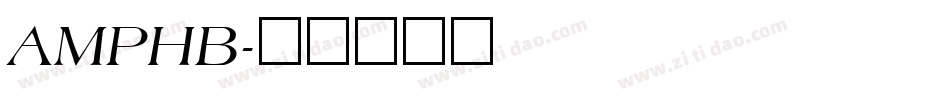 AMPHB字体转换