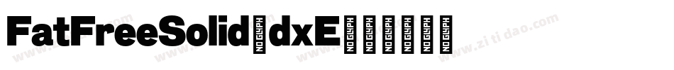 FatFreeSolid-dxE字体转换