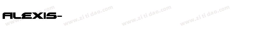Alexis字体转换
