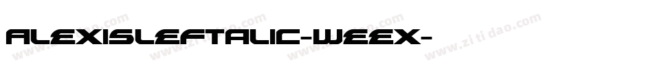 AlexisLeftalic-weex字体转换