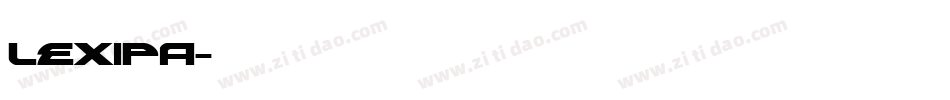Lexipa字体转换