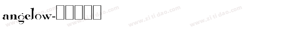 angelow字体转换