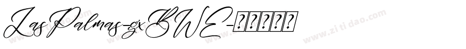 LasPalmas-gxBWE字体转换