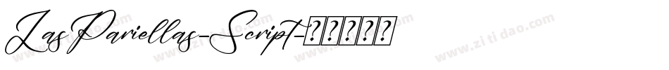 LasPariellas-Script字体转换
