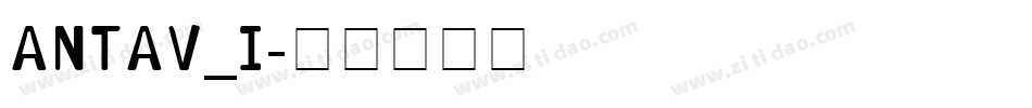 ANTAV_I字体转换